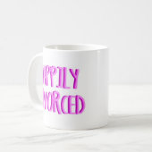 Mug Heureuse D'Être Divorcée Femme (Devant gauche)