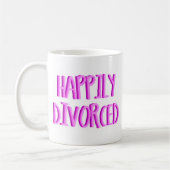 Mug Heureuse D'Être Divorcée Femme (Gauche)