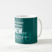 Mug HEUREUSE NOUVELLE ANNÉE 2020 Écriture Customisée T (Devant droit)