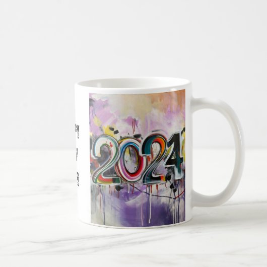 MUG HEUREUSE NOUVELLE ANNÉE 2024 (Droite)