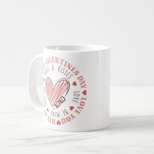 Mug Heureuse Sainte-Valentin (Devant gauche)