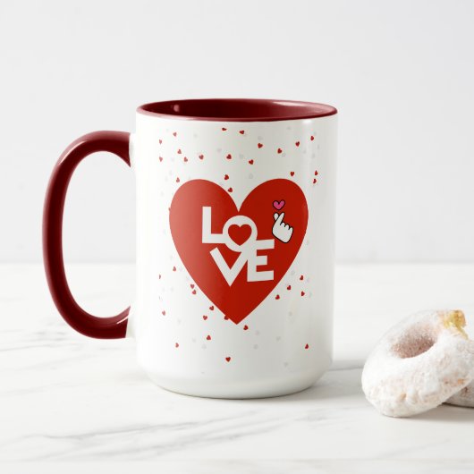 Mug Heureuse Sainte-Valentin (Avec donut)