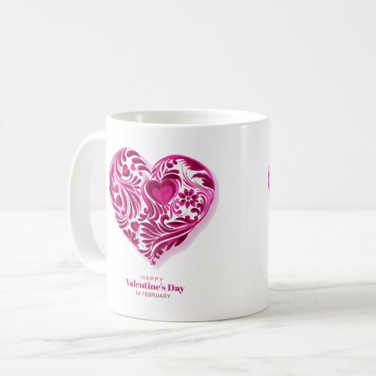 Mug Heureuse Sainte-Valentin (Devant gauche)