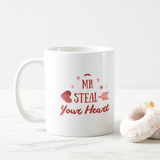 Mug Heureuse Sainte-Valentin 2023 - Coeurs de la Saint (Avec donut)