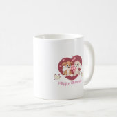 Mug Heureuse Sainte-Valentin 2024 Drôle Chiens mignons (Devant droit)