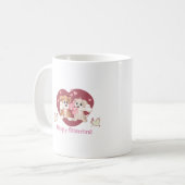 Mug Heureuse Sainte-Valentin 2024 Drôle Chiens mignons (Devant gauche)