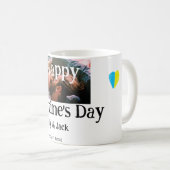 Mug Heureuse Sainte-Valentin ajouter nom de couple pho (Devant droit)