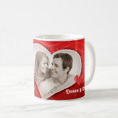 Mug Heureuse Sainte-Valentin ! - avec votre photo (Devant droit)