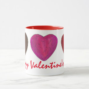 Mug Heureuse Sainte-Valentin Chocolat Coeur bonbon