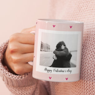 Mug Heureuse Sainte-Valentin Coeur rose et rouge C