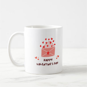 Mug Heureuse Sainte-Valentin - Coeurs rouges - Images