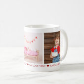 Mug Heureuse Sainte-Valentin Daddy 3 Photo personnalis (Devant droit)