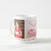 Mug Heureuse Sainte-Valentin Daddy 3 Photo personnalis (Devant gauche)