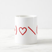 Mug Heureuse Sainte-Valentin/émoticônes japonaises (Centre)