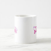 Mug Heureuse Sainte-Valentin en rose et violet (Centre)