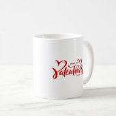 Mug Heureuse Sainte-Valentin en rouge (Devant droit)