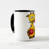 MUG "HEUREUSE SAINTE-VALENTIN" GIRAFFE (Devant gauche)