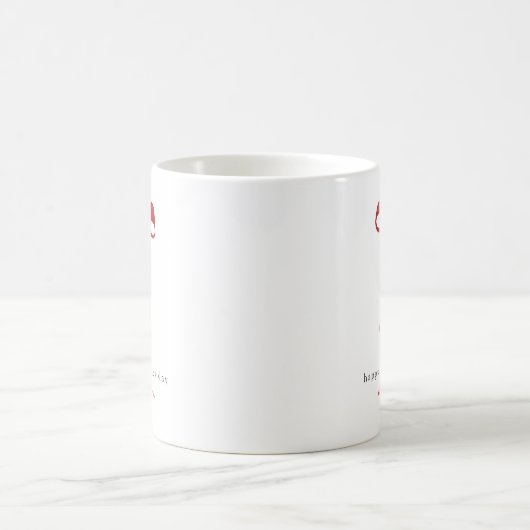 Mug Heureuse Sainte-Valentin mignon rouge Bow (Centre)