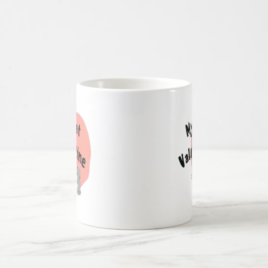 Mug Heureuse Sainte-Valentin - Mon Chat Est Ma Saint V (Centre)