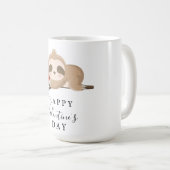 Mug Heureuse Sainte-Valentin mûre Sloth (Devant droit)