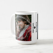 Mug Heureuse Sainte-Valentin Nom du couple personnalis (Devant gauche)