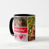 Mug Heureuse Sainte-Valentin personnalisé rouge (Devant gauche)