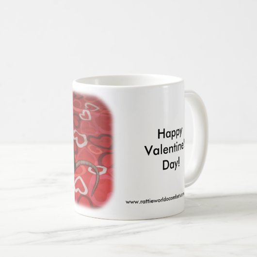 Mug Heureuse Sainte-Valentin Rattie (Devant droit)