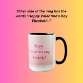 Mug Heureuse Sainte-Valentin (votre nom)