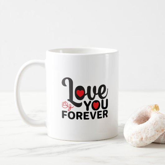 Mug Heureuse Sainte-Valentin - Vous Aimez Pour Toutes  (Avec donut)