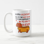 Mug Heureuse Sainte-Valentin Wiener Funny Dachshund Ch (Gauche)