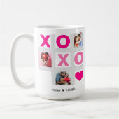 Mug Heureuse Sainte-Valentin XOXO Coeur rose Photo per (Gauche)