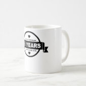 Mug Heureusement marié 18 ans (Devant droit)