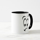 MUG HEUREUSEMENT MAUVAIS VISAGE DE DESSIN (Devant droit)