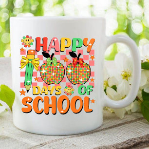 Mug heureux 100 jours d'école . appréciation de l'ense