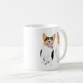 Mug Heureux amis Corgi (Devant droit)