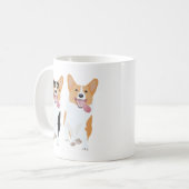 Mug Heureux amis Corgi (Devant gauche)