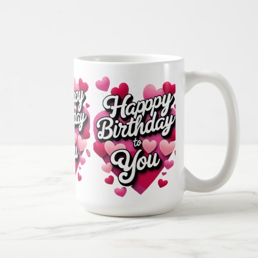 Mug heureux anniversaire pour toi (Droite)