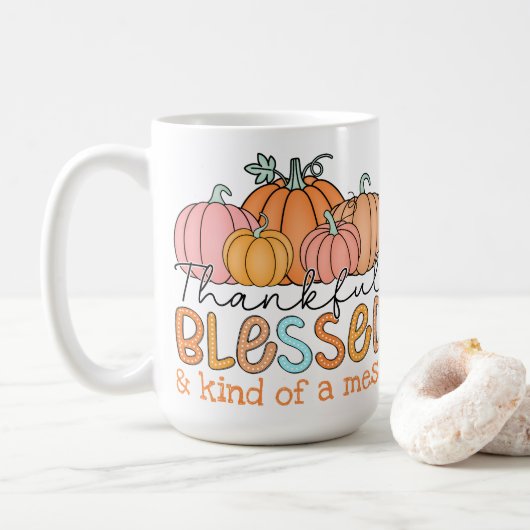 Mug Heureux, béni et un peu comme un Mess ! (Avec donut)