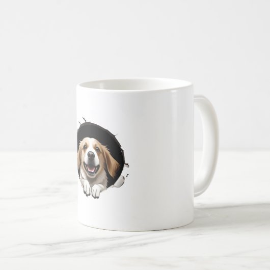 Mug Heureux chien (Devant droit)