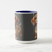 Mug Heureux chiot teckel (Centre)