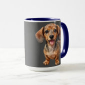 Mug Heureux chiot teckel (Devant droit)