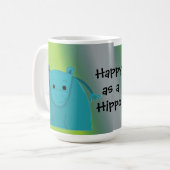 Mug Heureux comme Hippo (Devant gauche)