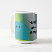 Mug Heureux comme un Hippopotame (Devant gauche)