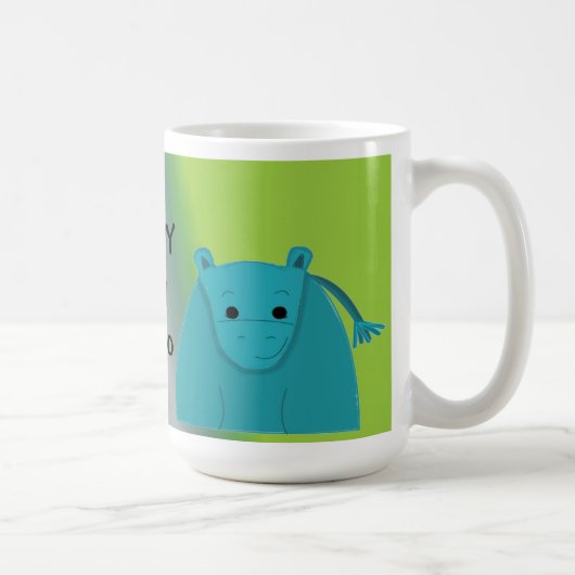 Mug Heureux comme un Hippopotame (Droite)