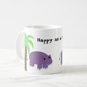 Mug Heureux comme un Hippopotame (Devant gauche)
