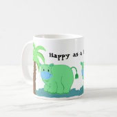 Mug Heureux comme un Hippopotame (Devant gauche)