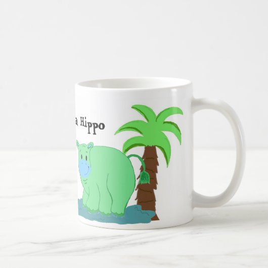 Mug Heureux comme un Hippopotame (Droite)