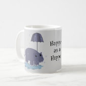 Mug Heureux comme un Hippopotame (Devant gauche)