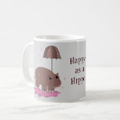 Mug Heureux comme un Hippopotame (Devant gauche)