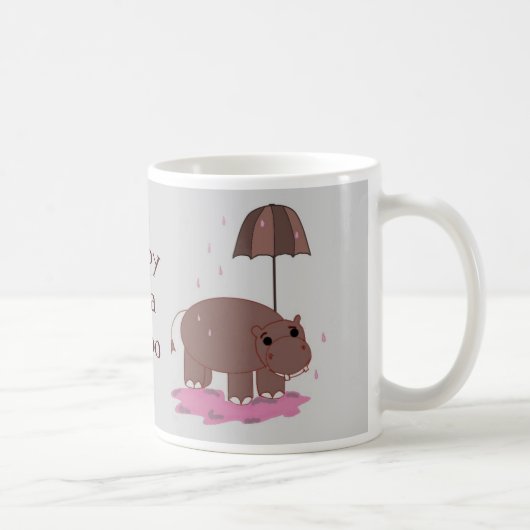 Mug Heureux comme un Hippopotame (Droite)